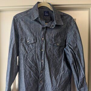 Taylor Stitch x Fair Ends blue chambrary/denim shirt Sz. 40